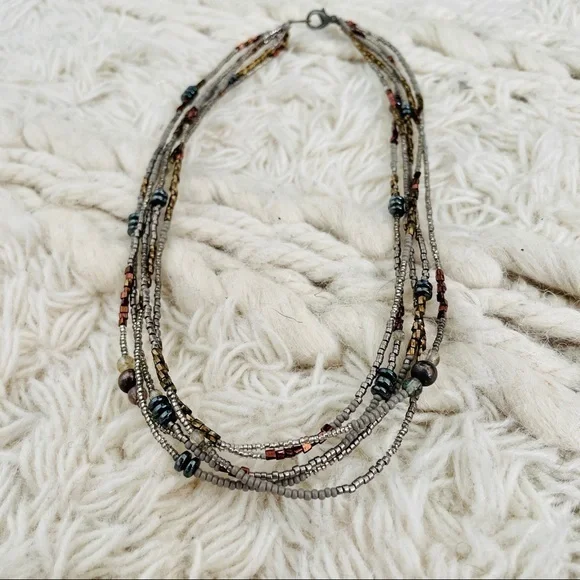 Handmade Multistrand‎ Necklace w/ Freshwater Pearls - Picture 4 of 6